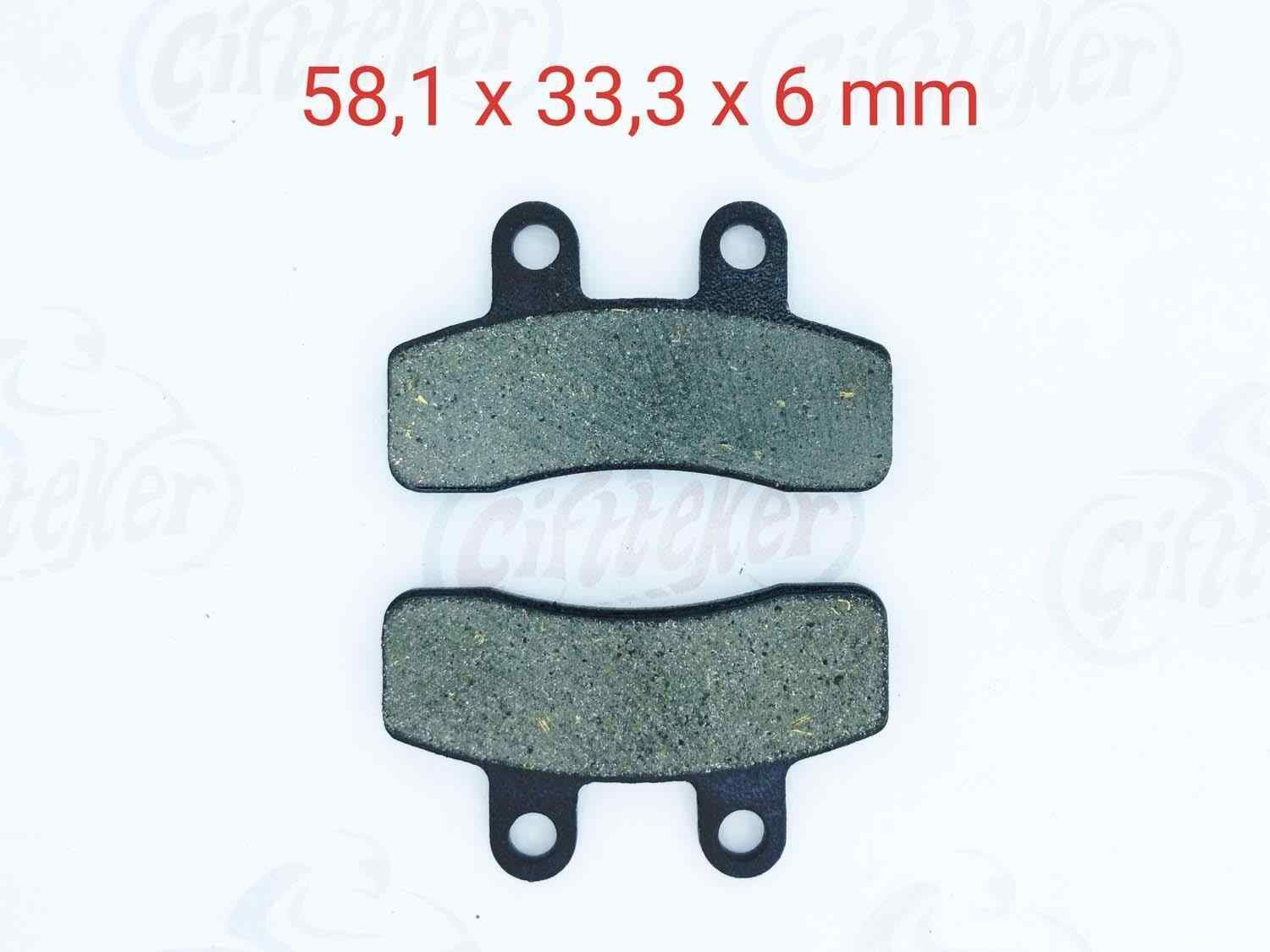 Ön Fren Disk Balatası Fa448 Rmg Rapid 50 Lifan Lf 125 İtaljet Pit Jet 50-125