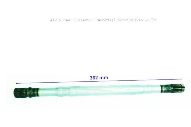 Atv Pumarex 500 Aks Difransiyelli 36.2cm 18/19 Freze