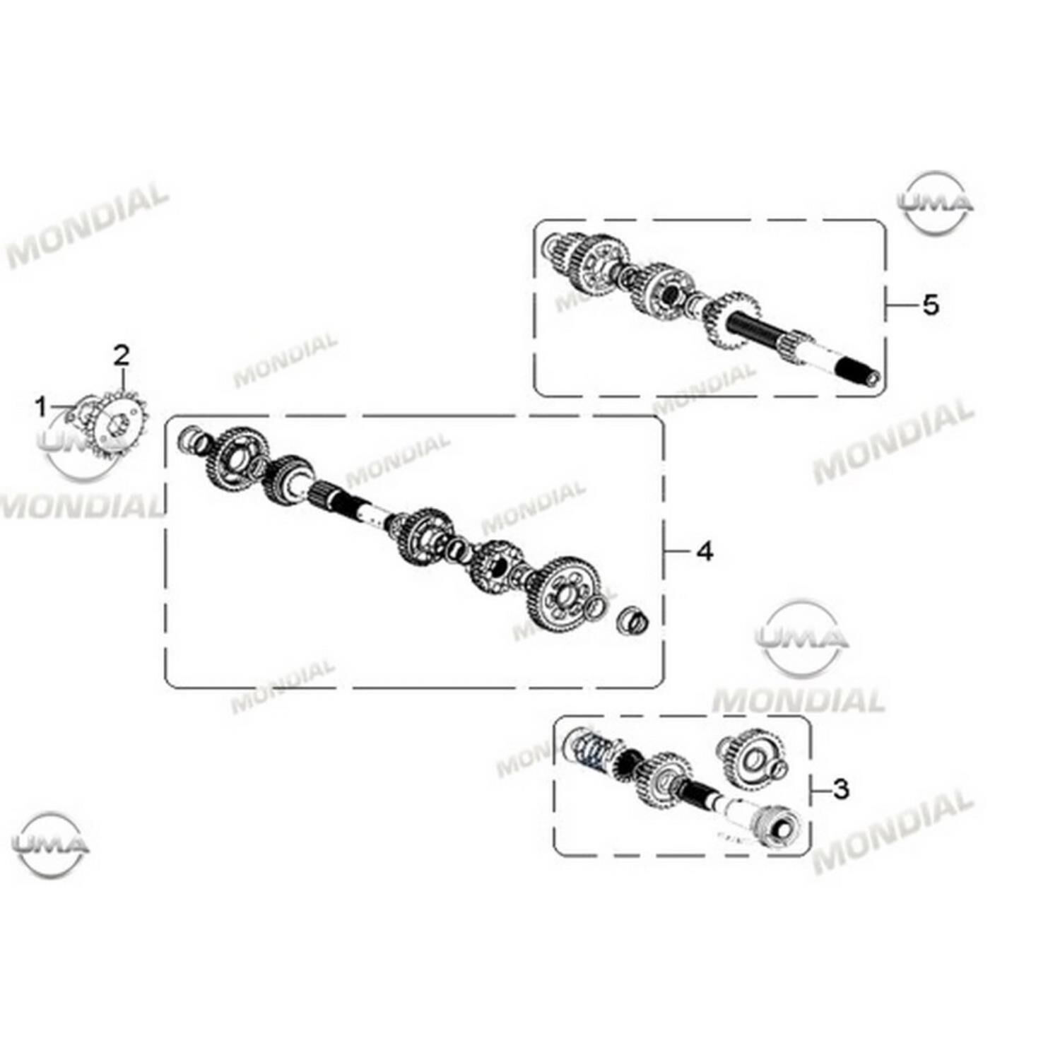 Rx1 Enduro Marş Mili Komple Orj
