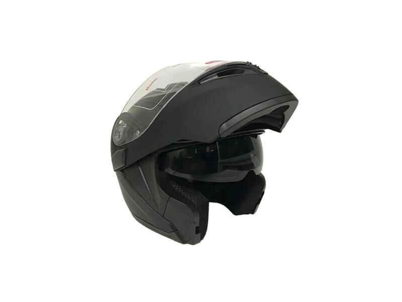 Jk-20 Jk902 Çene Pedli Güneş Vizörlü Çeneden Açılır Kask [Mat Black] M Beden