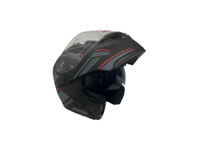 Jk-20 Jk115 Çeneli Motosiklet Kaskı Güneş Gözlüklü [F-3] Desen M Beden