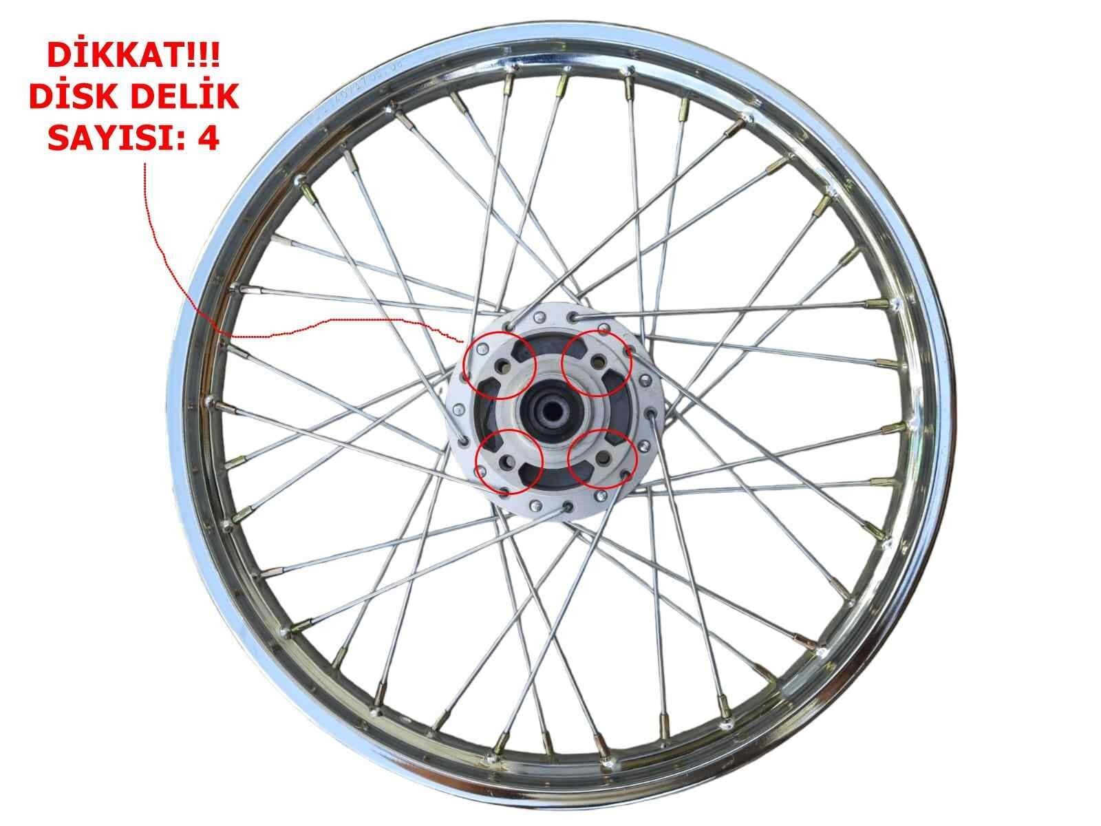 Bisan Terra Ön Jant 1.40-17 Komple (4 Delikli)