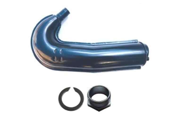 Mobylette 51 Eksoz Nikel Somunlu+Segmanlı Oem