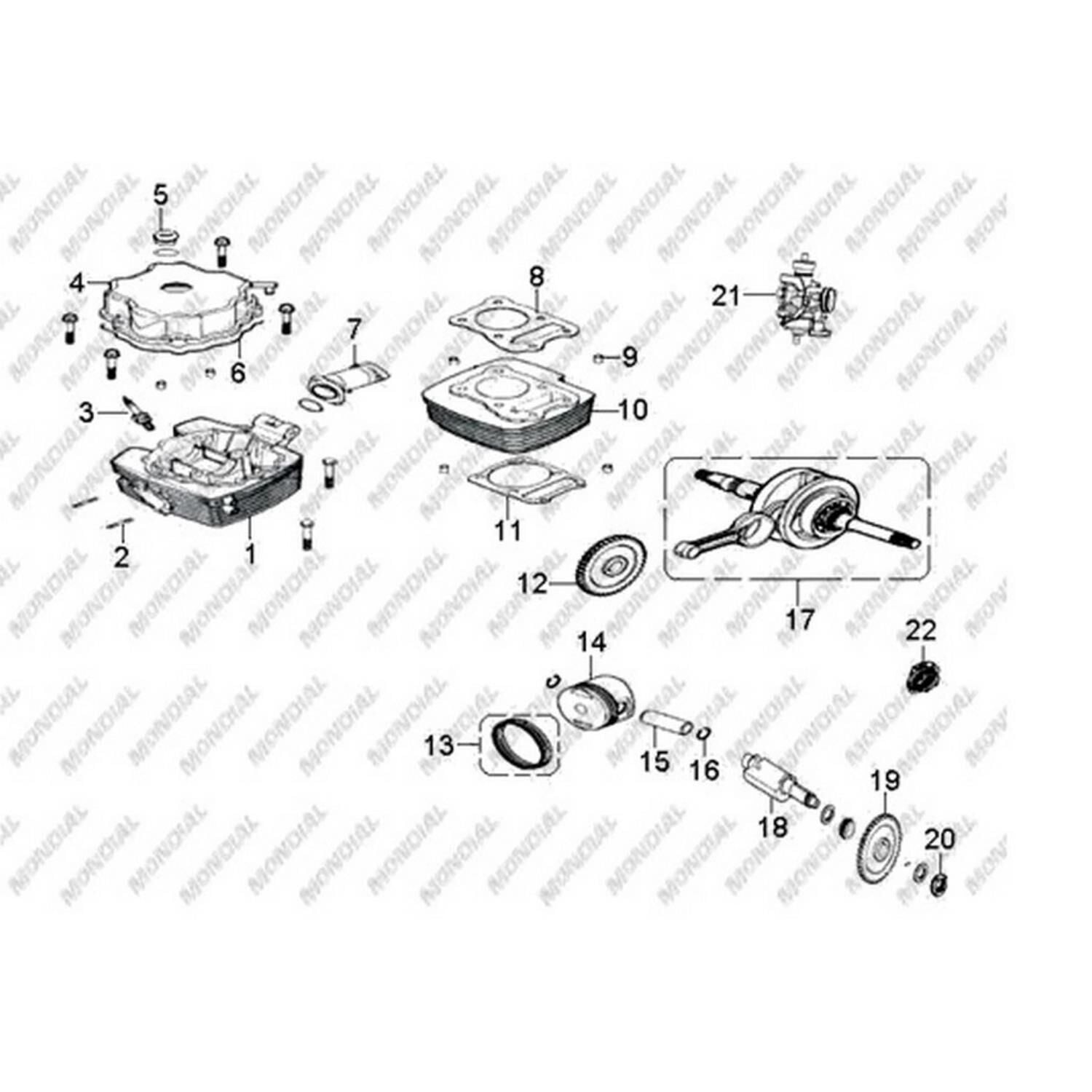 Mondial Atv Terralender Lx200 Denge Mili Orj