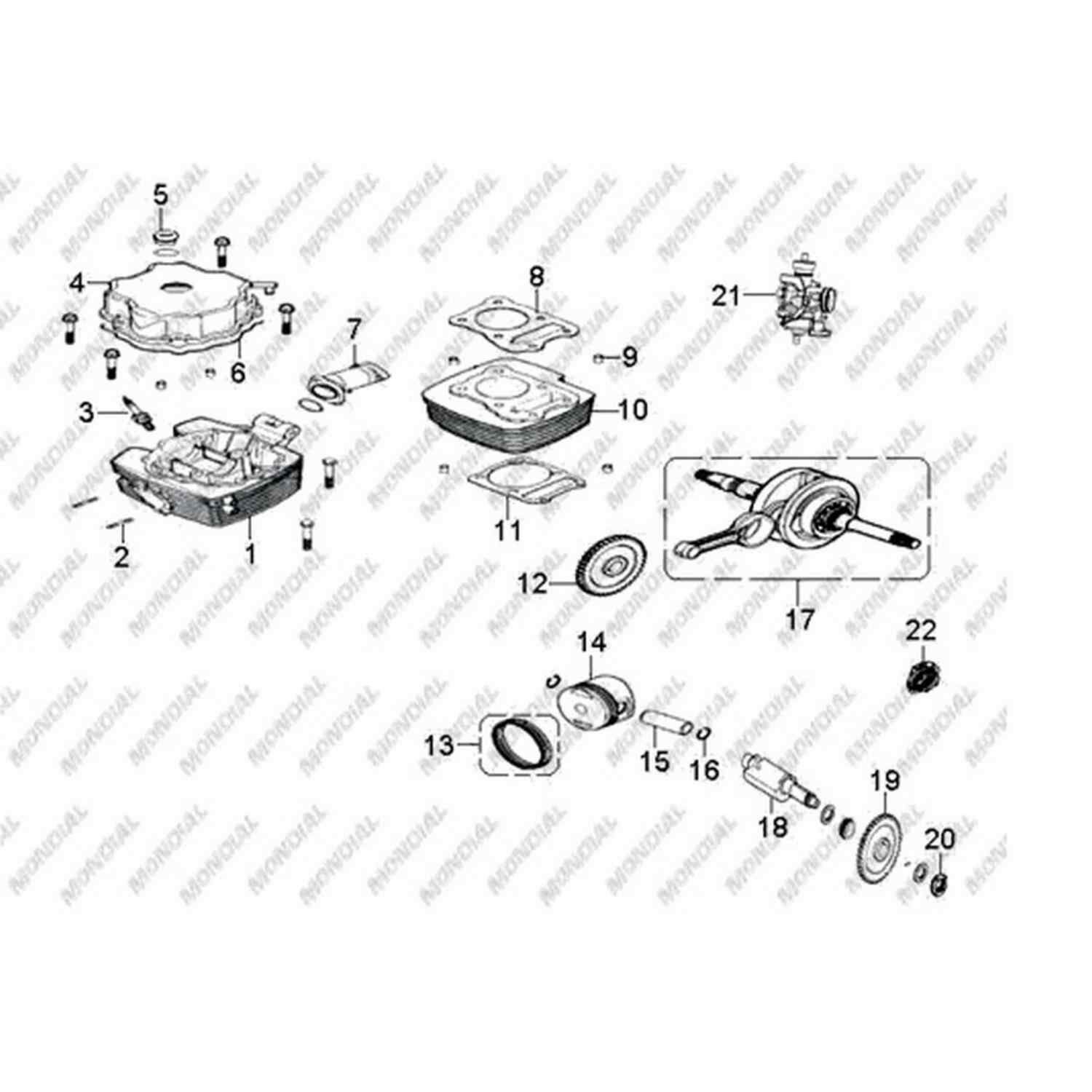Mondial Atv Terralender Lx200 Denge Mili Orj