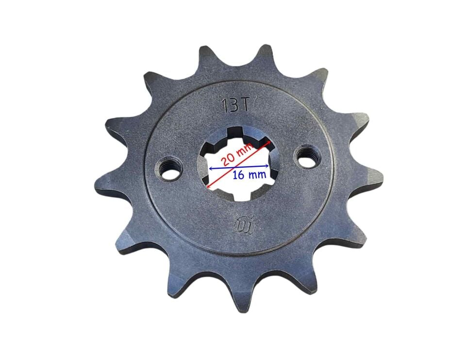 Sym 250 Wolf Ön Dişli 520-13T İç 20X6 Tırnak 2 Delikli Öm