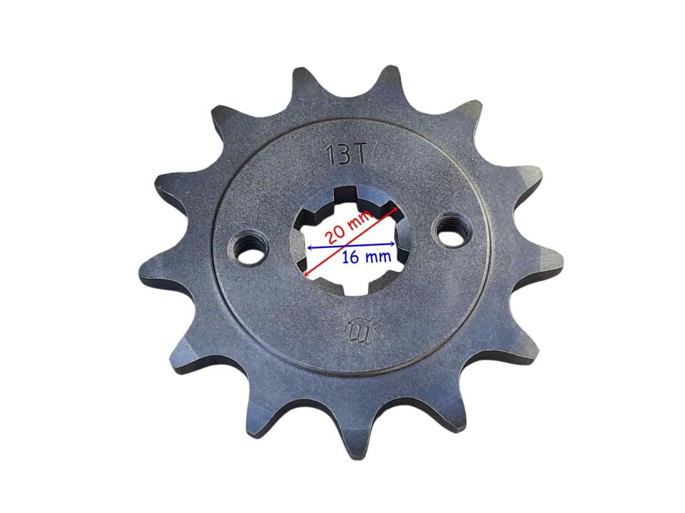 Sym 250 Wolf Ön Dişli 520-13T İç 20X6 Tırnak 2 Delikli Öm