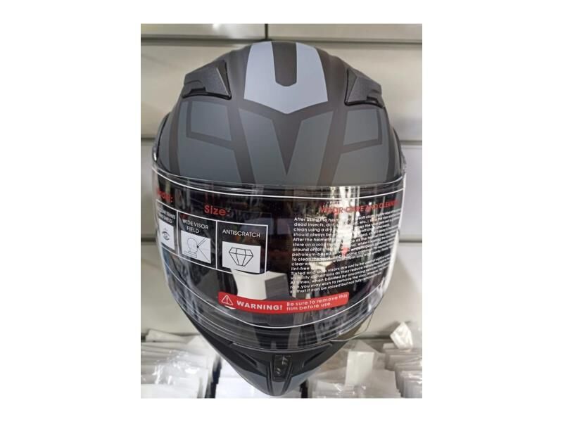Jk-20 Jk902 Çene Pedli Güneş Vizörlü Çeneden Açılır Kask [H-1 Grey ] L