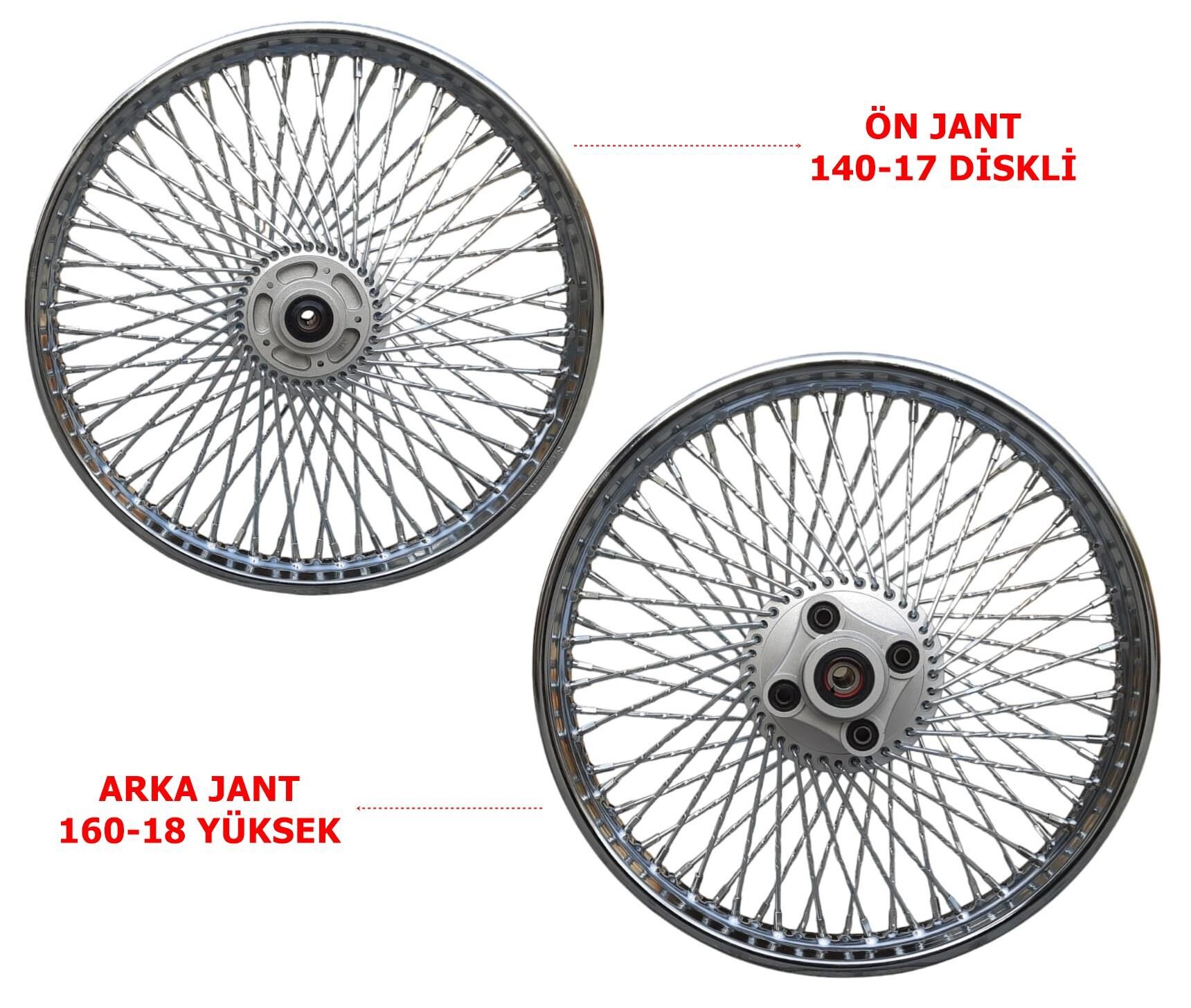 Cg Ön-Arka Jant Set Diskli 72 Telli Burgulu 140-17 160-18
