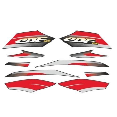 Honda Cbf 150 Uyumlu Stıcker Setı Siyah 002