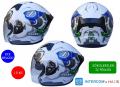 Kask Lss Çenesiz Vizörlü Beyaz (D) L Beden