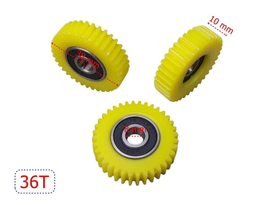 E-Bis Pedal Destekli Dişli 3 Lü Set 36T Kestamit Öm