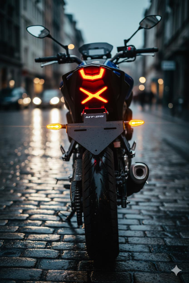 Yamaha Mt-25 2020 - 2024 Sinyal Bağlantılı Katlanır Plakalık Siyah