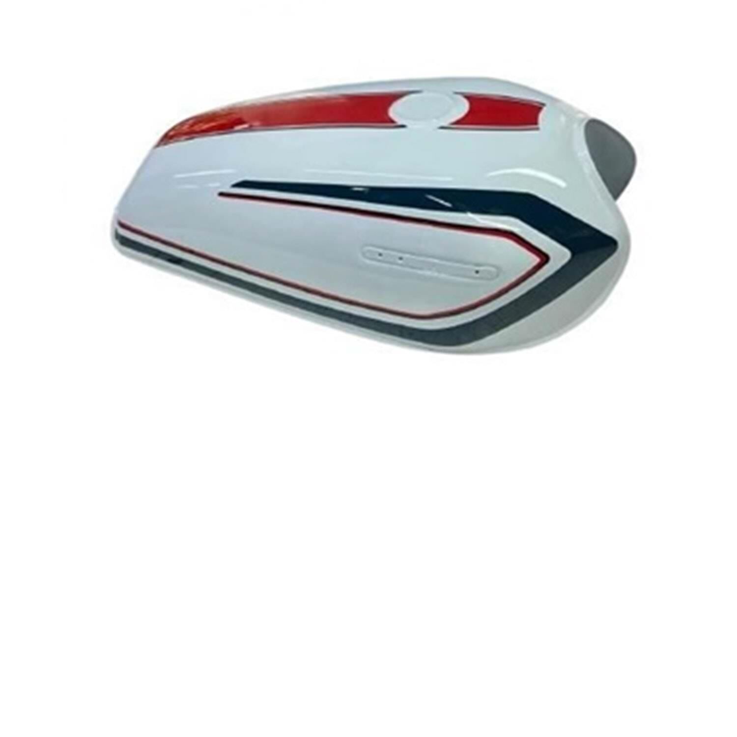 Kuba Benzin Deposu 125 Cg Şeritli Beyaz