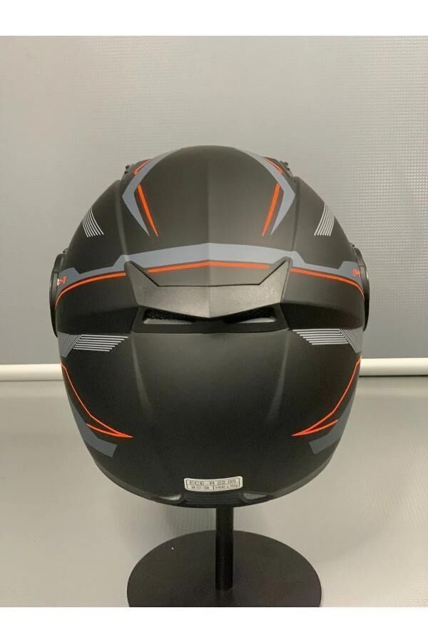 Jk-20 Jk115 Çeneli Motosiklet Kaskı Güneş Gözlüklü [F-3] Desen Xl Beden