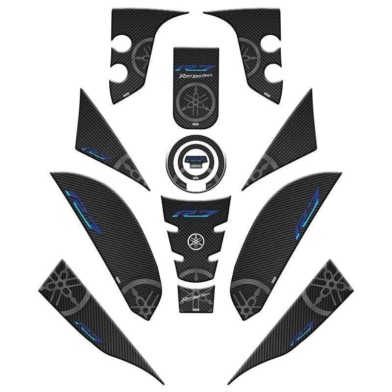 Yamaha R7 2021 - 2024 Uyumlu Full Tank Pad Set 002