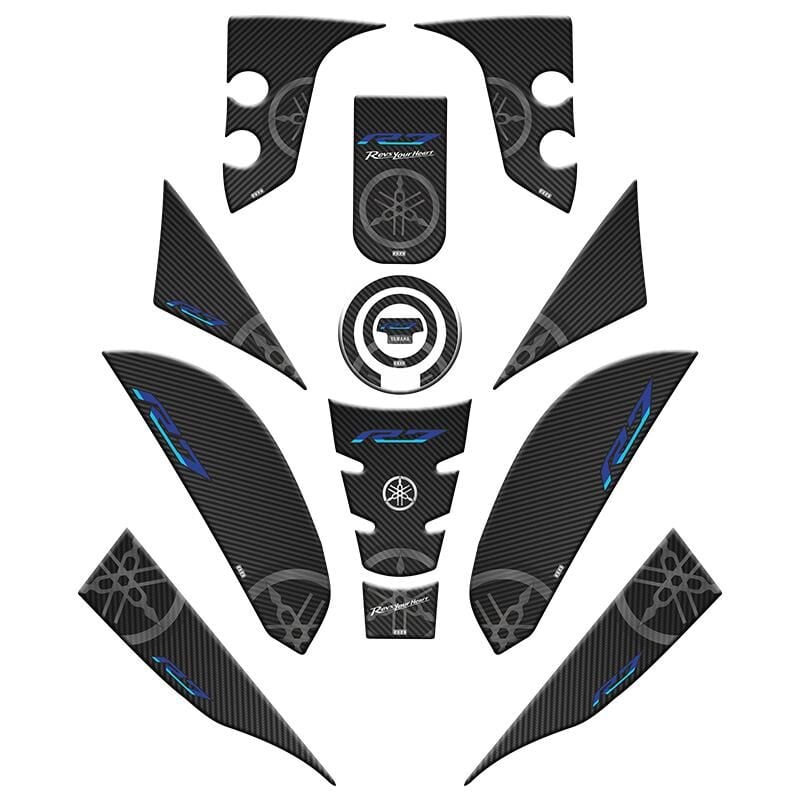 Yamaha R7 2021 - 2024 Uyumlu Full Tank Pad Set 002