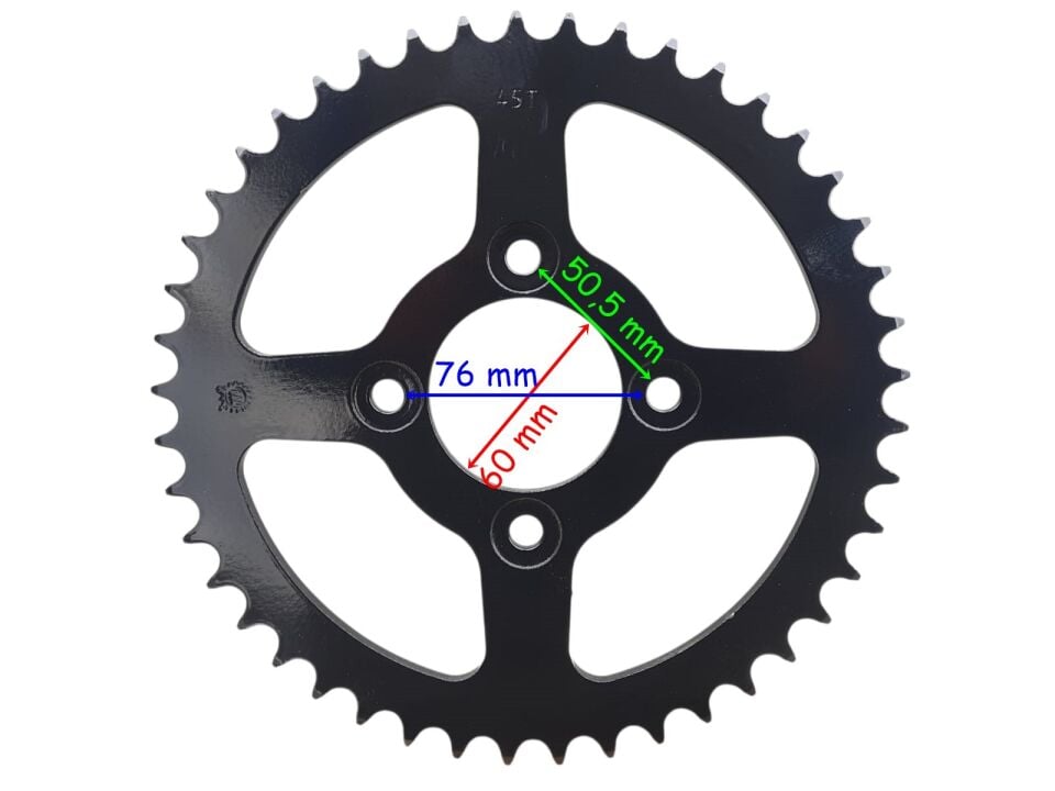 Tvs Apache Rtr 200 Arka Dişli 520-45T İç 60 Mm 4 Delikli Ind Öm