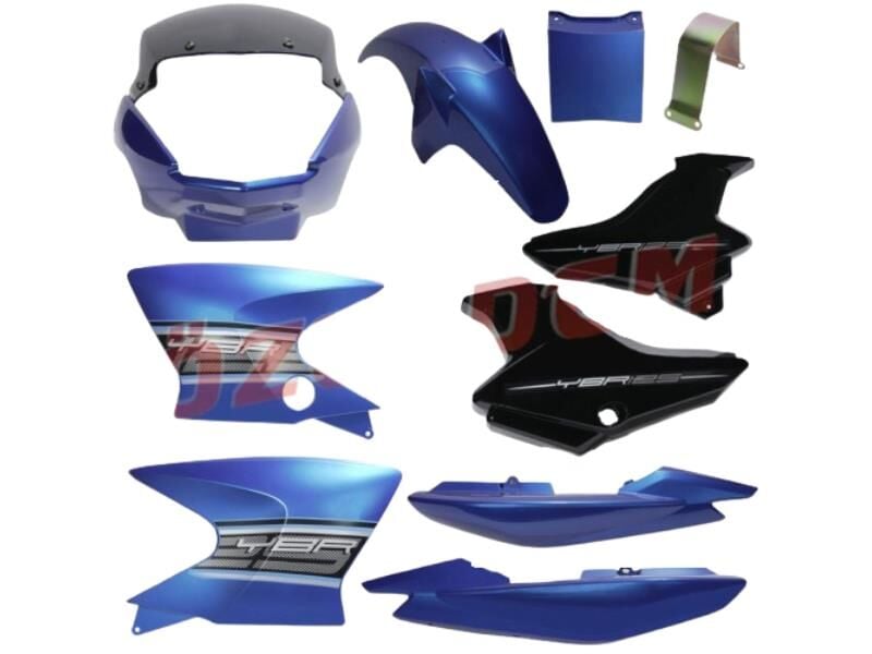 Yamaha Ybr Kaporta Seti Mavi 2010 10 Parça