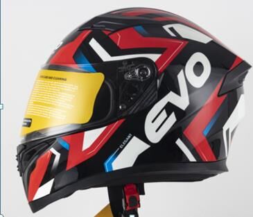 Kask Çeneli Gözlüklü Evo Kırmızı-Beyaz-Siyah 31608-Xl-