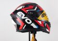 Kask Çeneli Gözlüklü Evo Kırmızı-Beyaz-Siyah 31608-Xl-