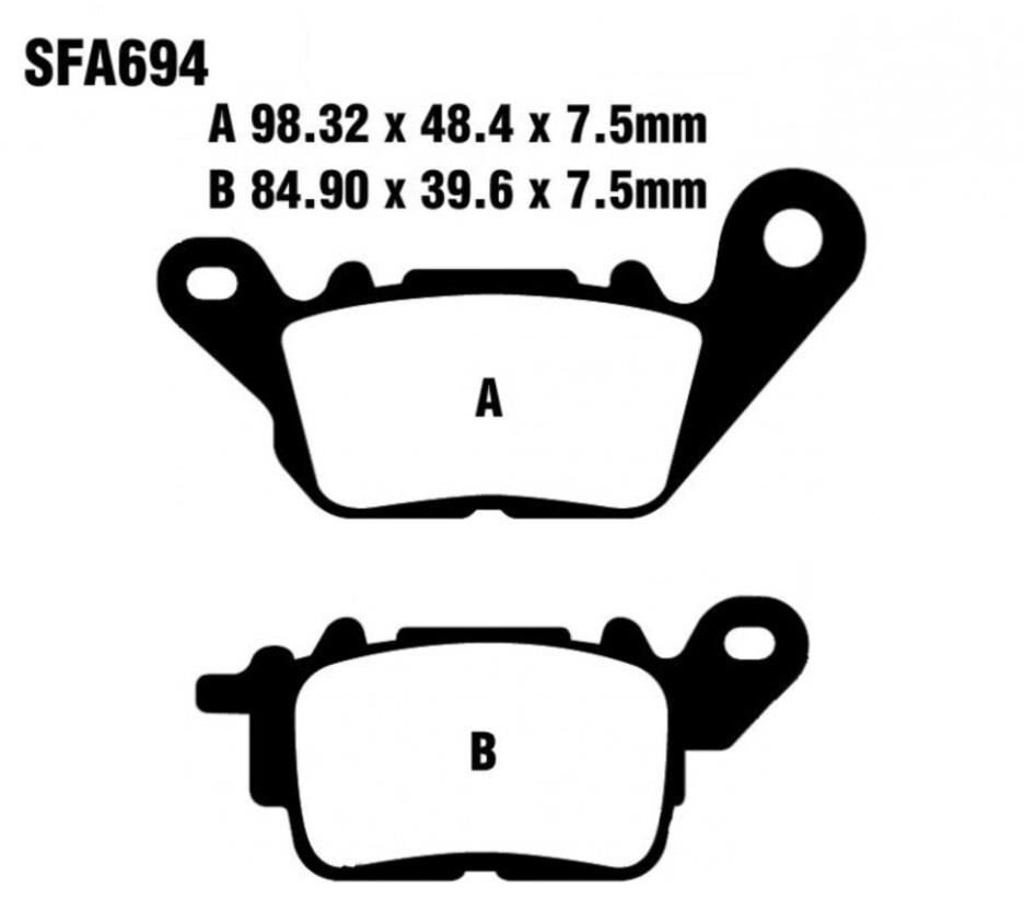 Yamaha Uyumlu Nmax 125-155 Ön Fren Disk Balatası Gold Sfa694 Takım