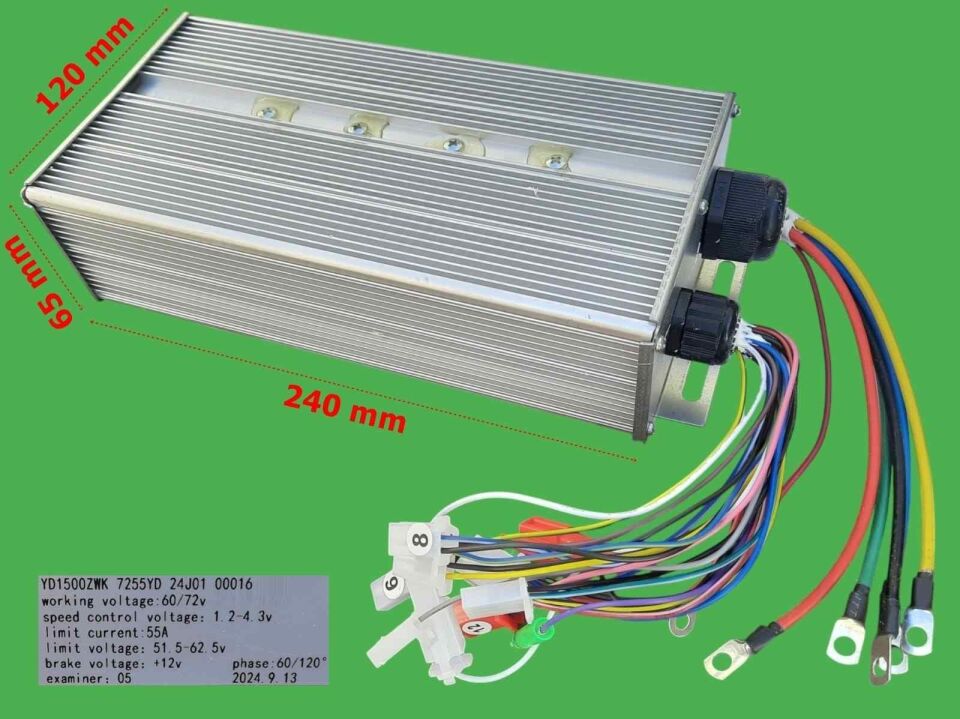 E-Bis Hız Kontrol Cdi Akıllı Beyin 48-72V 1500W 55A Geniş Kasa