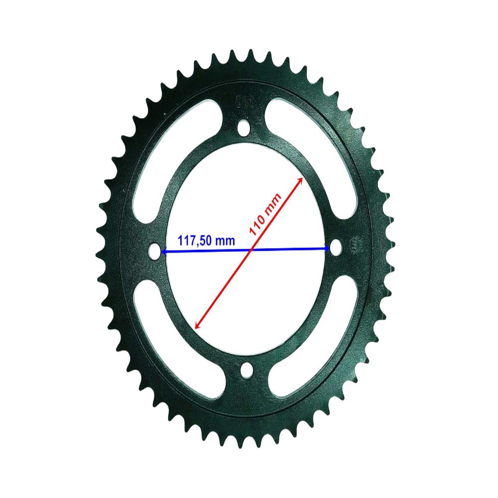 Kawasaki Uyumlu Klx 150 Arka Dişli 428-50T İç 110X4 Delikli Ind