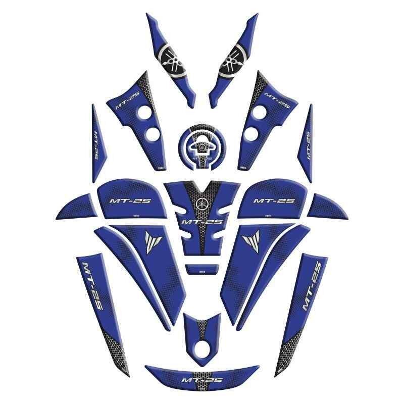 Yamaha Mt25 2020 - 2024 Uyumlu Full Tank Pad Set 005