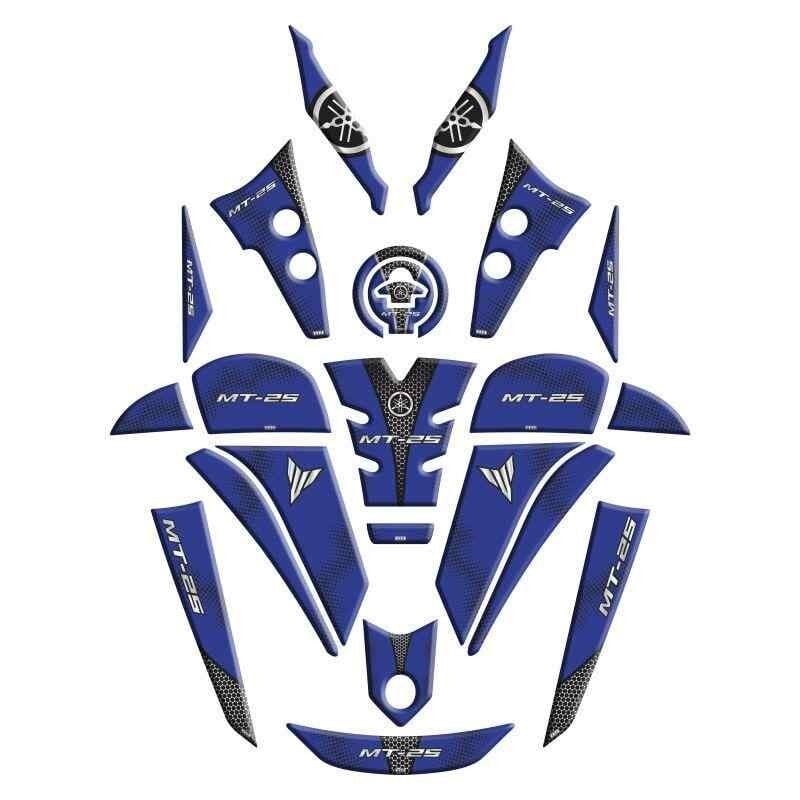 Yamaha Mt25 2020 - 2024 Uyumlu Full Tank Pad Set 005