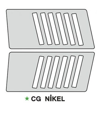 Yan Kapak Etiketi Nikel Cg 125 Takım