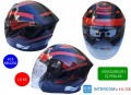 Kask Lss Çenesiz Vizörlü Parlak Siyah (C) M Beden