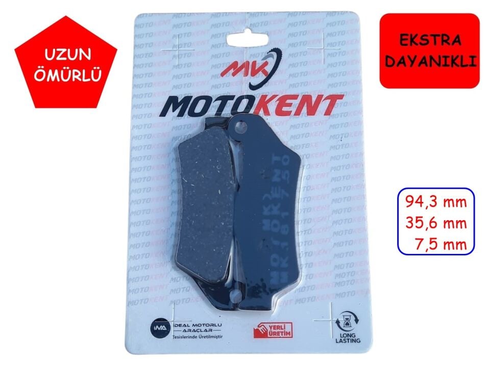 Bajaj Ön Fren Disk Balatası Fa181 Mtk Pulsar Ns 200-Rs 200-220-Ns 150-Discovery 150 F