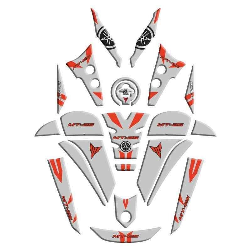 Yamaha Mt25 2020 - 2024 Uyumlu Full Tank Pad Set 008