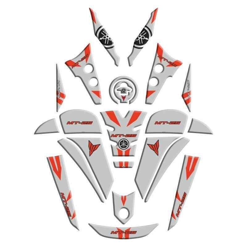 Yamaha Mt25 2020 - 2024 Uyumlu Full Tank Pad Set 008