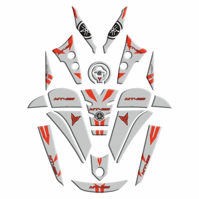 Yamaha Mt25 2020 - 2024 Uyumlu Full Tank Pad Set 008