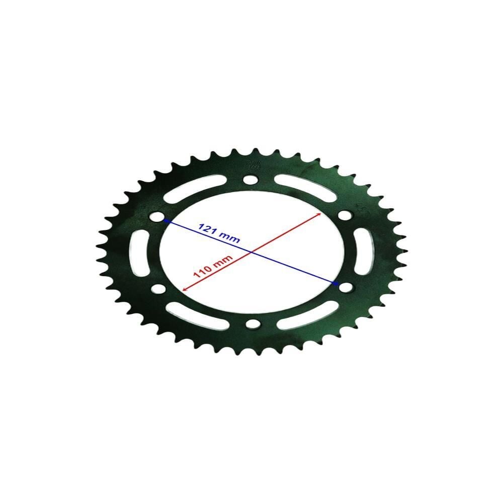 Ybr 250 Uyumlu Arka Dişli 428-45T İç 110 Mm 6 Delikli Ind Öm