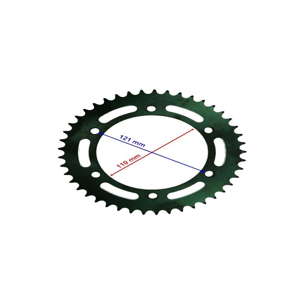 Ybr 250 Uyumlu Arka Dişli 428-45T İç 110 Mm 6 Delikli Ind Öm