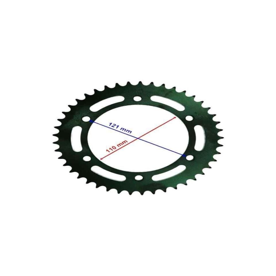 Ybr 250 Uyumlu Arka Dişli 428-45T İç 110 Mm 6 Delikli Ind Öm