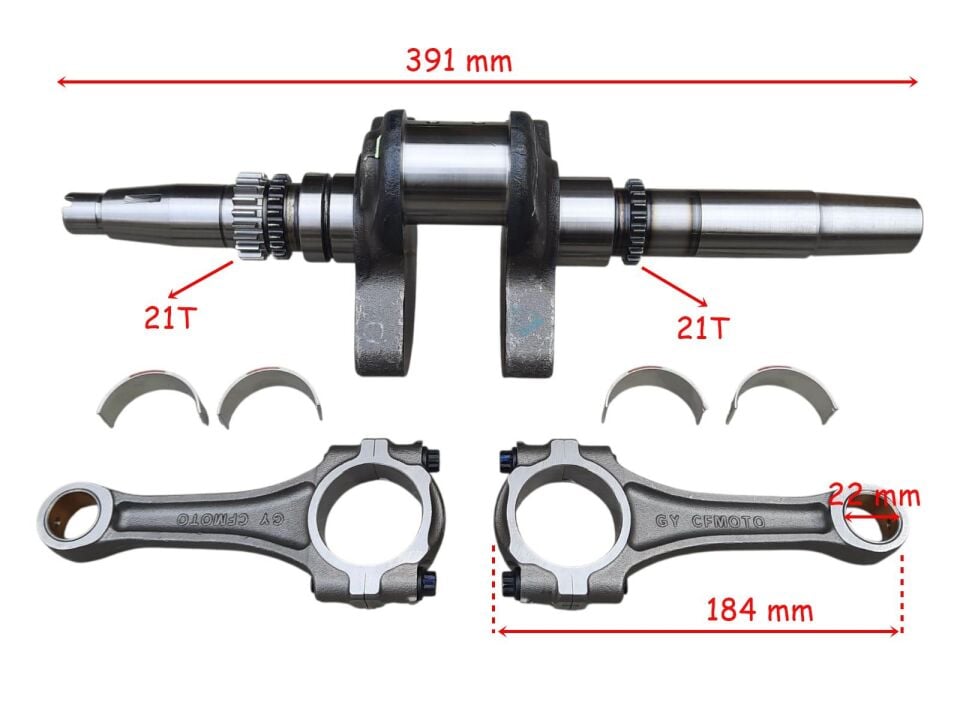 Cf Moto Atv 800-1000 Krank Komple