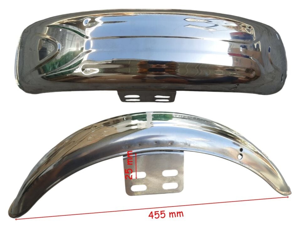 Skm E-Bis 3 Tekerli Ön Çamurluk Saç 16 Nikel (Model 1)