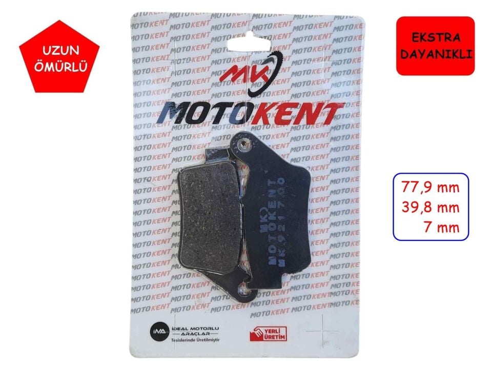 Bajaj N250 F250 Arka Fren Balatası Mtk Mk921