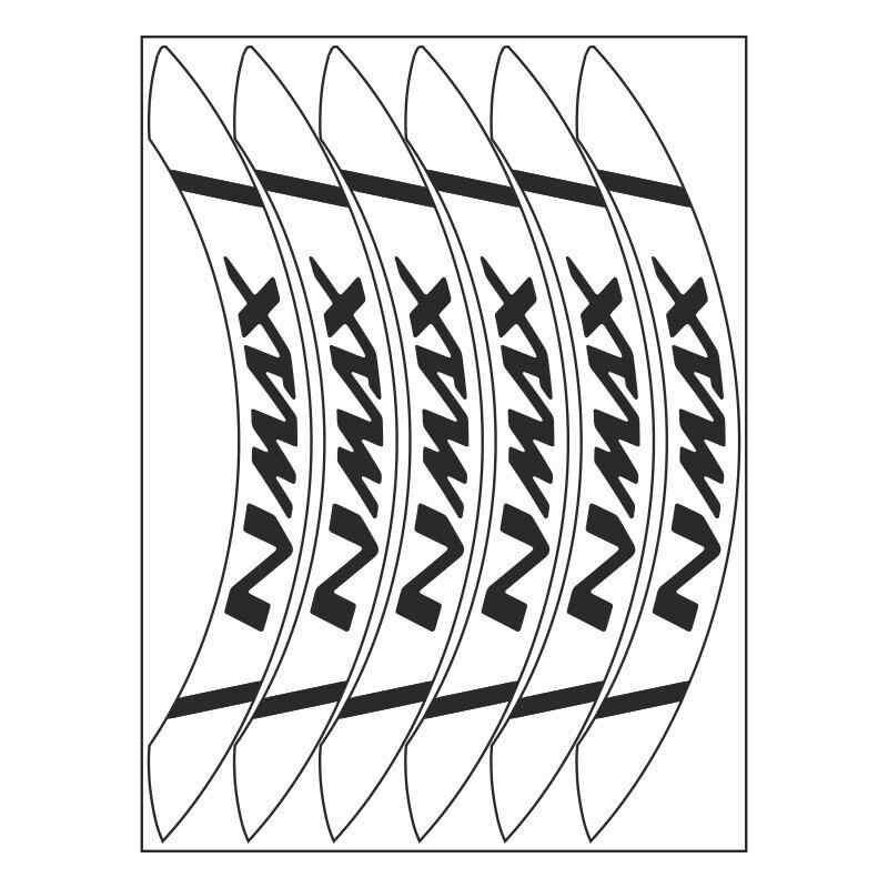 Beyaz Geniş Yamaha Nmax Uyumlu 1 Set Jant Şeridi