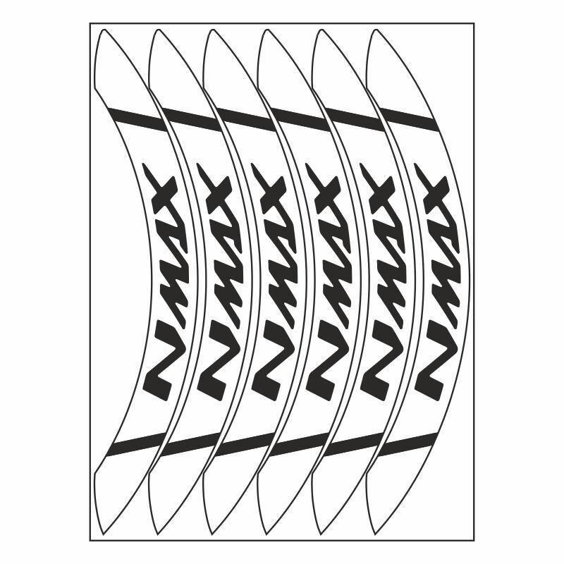 Beyaz Geniş Yamaha Nmax Uyumlu 1 Set Jant Şeridi