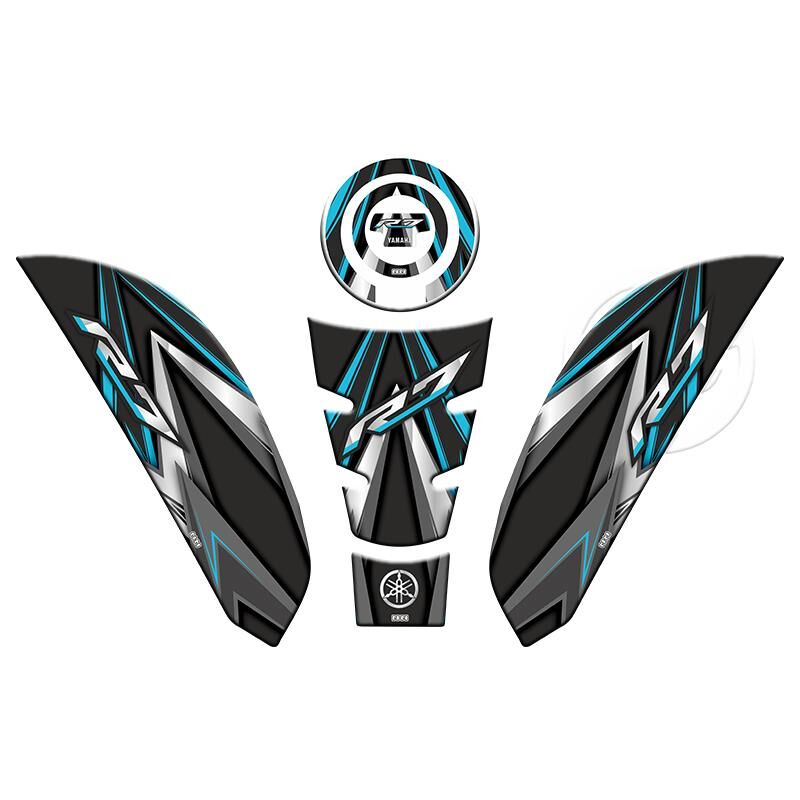 Yamaha R7 2021 - 2024 Uyumlu Tank Pad Set 005