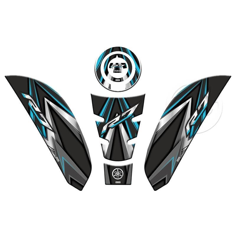 Yamaha R7 2021 - 2024 Uyumlu Tank Pad Set 005