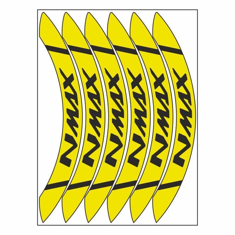 Flo Sarı Geniş Yamaha Nmax Uyumlu 1 Set Jant Şeridi