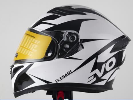 Kask Çeneli Gözlüklü Evo Siyah-Beyaz 31612 -Xl-