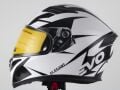 Kask Çeneli Gözlüklü Evo Siyah-Beyaz 31612 -Xl-