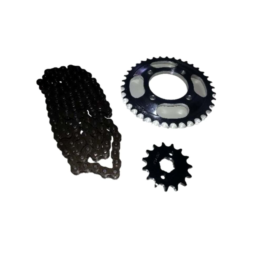 Ön Dişli+Arka Dişli+Zincir Set Cg/Kuba (Tel Jant)